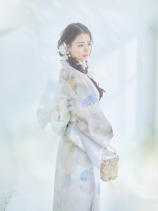 画像9: 【即日発送】アイシーフラワー牡丹浴衣【浴衣３点セット 浴衣/帯/下駄】[YMT]