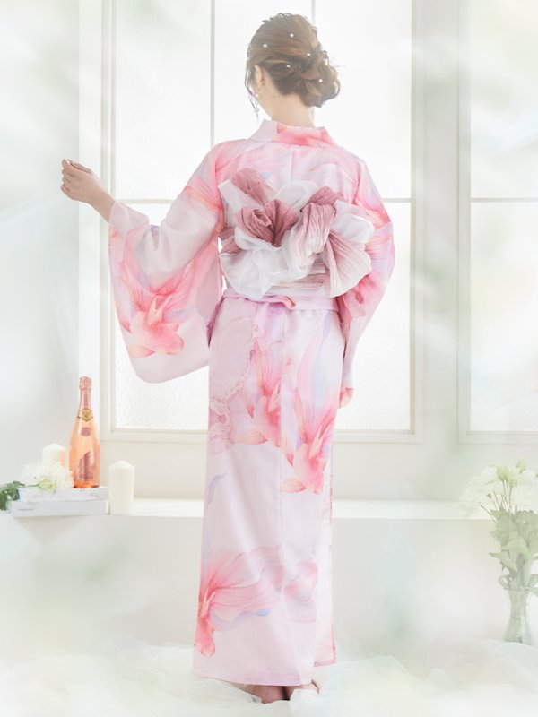 画像5: 【即日発送！】ニュアンスピンク金魚浴衣【浴衣３点セット 浴衣/帯/下駄】[YMT]