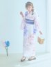画像3: 【即日発送】ホワイト×ピオニー浴衣 OBI-g-500-kj-10-BL / HIMO-900-yn-5-IV / HEKO-800-sb-5-WH / YA-1079-kj-6-W / GETA-01-kj-3-IV[YMT]