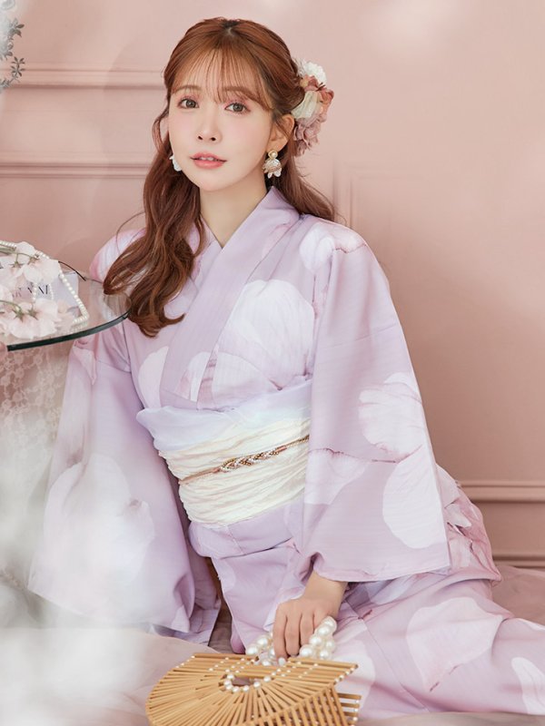 画像8: 【即日発送】くすみピンクブロッサム浴衣【浴衣３点セット 浴衣/帯/下駄】[YMT]