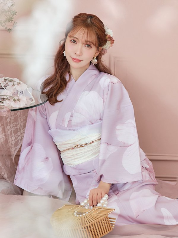 画像9: 【即日発送】くすみピンクブロッサム浴衣【浴衣３点セット 浴衣/帯/下駄】[YMT]