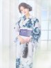 画像12: 【即日発送】グラデーションブルーグリーン浴衣 OBI-g-500-kj-9-NV / HIMO-900-yn-4-GYxGY / HEKO-800-sb-5-WH / YA-73-kn-GY / GETA-01-kj-3-IV [YMT]