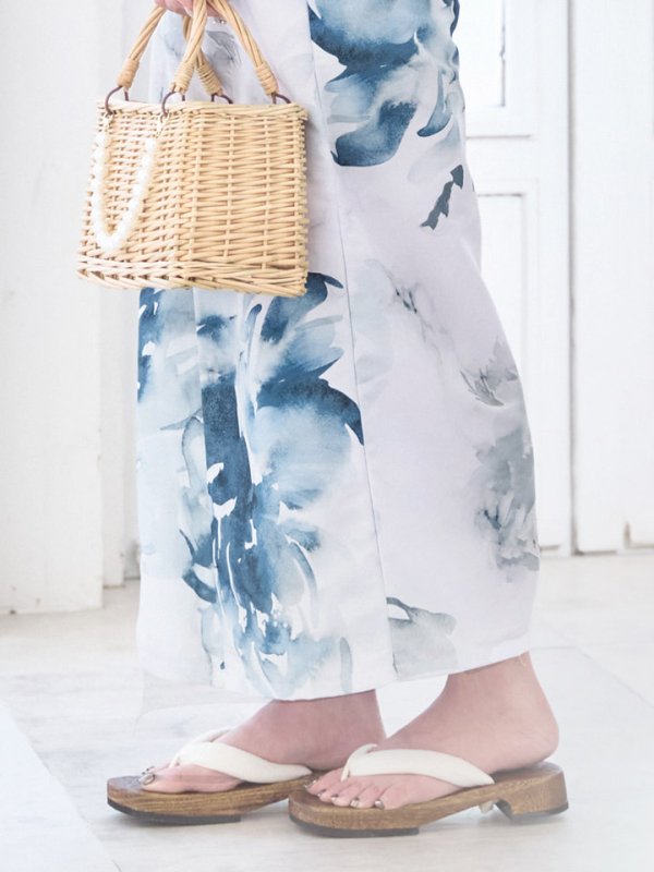 画像18: 【即日発送】グラデーションブルーグリーン浴衣【浴衣３点セット 浴衣/帯/下駄】[YMT]