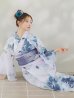 画像2: 【即日発送】グラデーションブルーグリーン浴衣 OBI-g-500-kj-9-NV / HIMO-900-yn-4-GYxGY / HEKO-800-sb-5-WH / YA-73-kn-BLGR / GETA-01-kj-3-IV /  [YMT] (2)