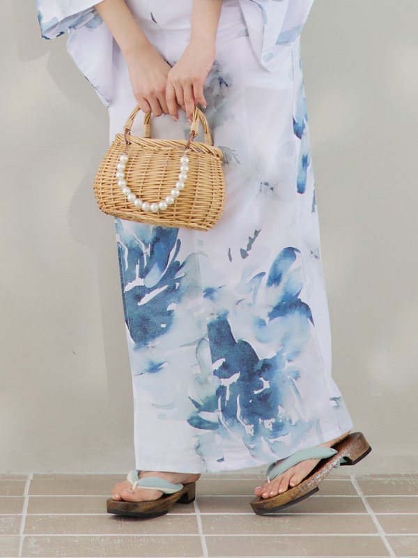 画像23: 【即日発送】グラデーションブルーグリーン浴衣【浴衣３点セット 浴衣/帯/下駄】[YMT]