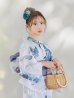 画像9: 【即日発送】グラデーションブルーグリーン浴衣 OBI-g-500-kj-9-NV / HIMO-900-yn-4-GYxGY / HEKO-800-sb-5-WH / YA-73-kn-BLGR / GETA-01-kj-3-IV /  [YMT]