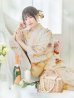 画像9: 【即日発送！】イエローベージュフラワー浴衣【浴衣３点セット 浴衣/帯/下駄】OBI-siwa-200-kj-10-TRC / HIMO-900-yn-7-MOC / HEKO-800-sb-3-BR / YA-72-kn-YE / YCA982kn-W / GETA-01-kj-6-MUS/ [YMT]