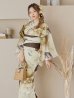 画像3: 【即日発送】ブラウンベージュクラシックフラワー浴衣 OBI-hira-100-ok-2-BRxBE / HIMO-900-yn-7-MOC / HEKO-800-sb-3-BR / YA-577-kj-W / GETA-01-kj-5-MOC/  [YMT]