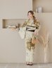 画像6: 【即日発送】ブラウンベージュクラシックフラワー浴衣 OBI-hira-100-ok-2-BRxBE / HIMO-900-yn-7-MOC / HEKO-800-sb-3-BR / YA-577-kj-W / GETA-01-kj-5-MOC/  [YMT]