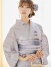 画像19: 【即日発送】アイシーリリーフラワー浴衣【浴衣３点セット 浴衣/帯/下駄】OBI-g-500-kj-8-GY / HIMO-900-yn-4-GYxGY / HEKO-800-sb-5-WH / YA-953-kn-BL / GETA-01-kj-3-IV/ [YMT]