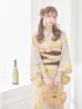 画像15: 【即日発送！】グレージュ×イエローフラワー浴衣【浴衣３点セット 浴衣/帯/下駄】OBI-hira-100-ok-2-BRxBE / HIMO-900-yn-7-MOC / HEKO-800-sb-3-BR / YA-597-kj-BR / GETA-01-kj-6-MUS/ [YMT]