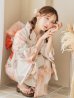 画像1: 【即日発送！】ピンクベージュ牡丹浴衣 OBI-g-500-kj-4-OR / HIMO-900-yn-5-IV / HEKO-800-sb-5-WH / YA-594-kj-CL / YA-1081-kj-BR / GETA-01-kj-7-P/ [YMT] (1)