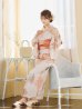 画像11: 【即日発送】ピンクベージュ牡丹浴衣【浴衣３点セット 浴衣/帯/下駄】OBI-g-500-kj-4-OR / HIMO-900-yn-5-IV / HEKO-800-sb-5-WH / YA-594-kj-CL / YA-1081-kj-BR / GETA-01-kj-7-P / [YMT]