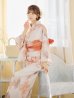 画像13: 【即日発送】ピンクベージュ牡丹浴衣【浴衣３点セット 浴衣/帯/下駄】OBI-g-500-kj-4-OR / HIMO-900-yn-5-IV / HEKO-800-sb-5-WH / YA-594-kj-CL / YA-1081-kj-BR / GETA-01-kj-7-P / [YMT]