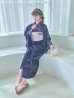 画像9: 【即日発送！】ネイビー夜空浴衣【浴衣３点セット 浴衣/帯/下駄】[YMT]