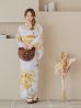 画像19: 【即日発送】アンニュイイエローフラワー浴衣 OBI-g-500-kj-5-MUS / HIMO-902-kj-2-MUS / HEKO-800-sb-5-WH / YA-577-kj-W / GETA-01-kj-3-IV /  [YMT]