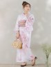 画像4: 【即日発送】ニュアンスピンクフラワー浴衣 OBI-siwa-200-kj-8-P / HIMO-903-kj-W / HEKO-800-sb-4-P / YA-1079-kj-3-W / GETA-01-kj-7-P/ [YMT]
