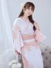 画像1: 【即日発送】ニュアンスピンクフラワー浴衣【浴衣３点セット 浴衣/帯/下駄】OBI-siwa-200-kj-8-P / HIMO-903-kj-W / HEKO-800-sb-4-P / YA-74-kn-LP / YA-1081-kj-IV / GETA-01-kj-7-P / [YMT] (1)