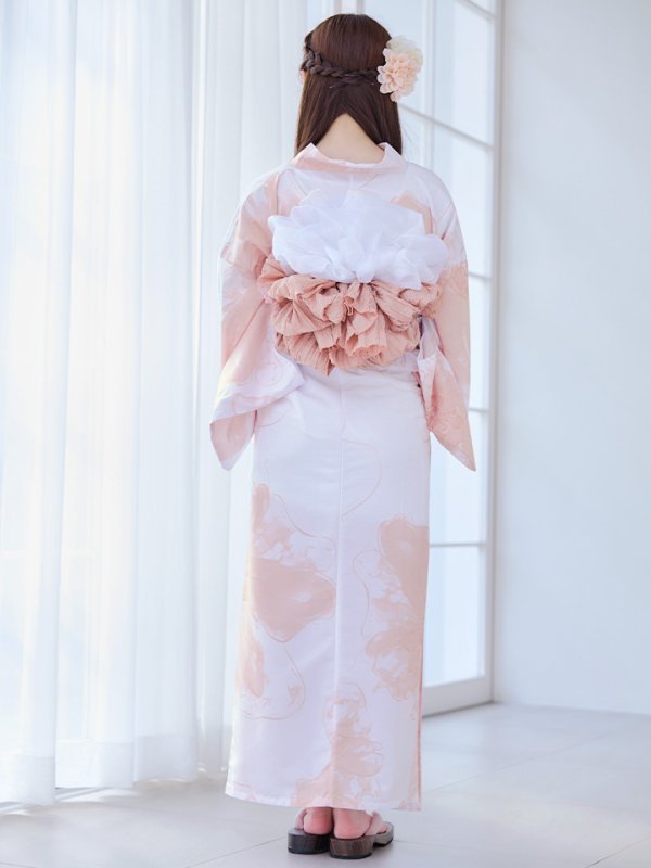 画像17: 【即日発送】ニュアンスピンクフラワー浴衣【浴衣３点セット 浴衣/帯/下駄】[YMT]