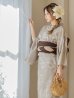 画像11: ニュアンスフラワーベージュ浴衣 OBI-siwa-200-kj-9-BR / HIMO-900-yn-7-MOC / HEKO-800-sb-3-BR / YA-577-kj-W / GETA-01-kj-5-MOC/  [YMT]