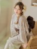 画像8: ニュアンスフラワーベージュ浴衣 OBI-siwa-200-kj-9-BR / HIMO-900-yn-7-MOC / HEKO-800-sb-3-BR / YA-577-kj-W / GETA-01-kj-5-MOC/  [YMT]