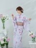 画像10: 【即日発送】【Riuコラボ】ボタニカルフラワーと蝶々の浴衣 OBI-lame-400-kj-4-DuP / HIMO-900-yn-5-IV / HEKO-800-sb-5-WH / YA-73-kn-MVPL / YA-953-kn-W / GETA-01-kj-7-P [yo/YMT]