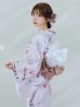 画像3: 【即日発送】【Riuコラボ】ボタニカルフラワーと蝶々の浴衣 OBI-lame-400-kj-4-DuP / HIMO-900-yn-5-IV / HEKO-800-sb-5-WH / YA-73-kn-MVPL / YA-953-kn-W / GETA-01-kj-7-P [yo/YMT]
