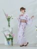 画像6: 【即日発送】【Riuコラボ】ボタニカルフラワーと蝶々の浴衣 OBI-lame-400-kj-4-DuP / HIMO-900-yn-5-IV / HEKO-800-sb-5-WH / YA-73-kn-MVPL / YA-953-kn-W / GETA-01-kj-7-P [yo/YMT]