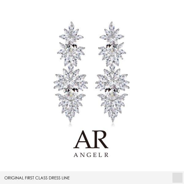 画像3: 訳あり商品☆ビジュー取れ☆【アクセサリー：ピアス】【ANGEL R】フラワーモチーフ/ストーン/シルバー/ピアス シルバー[OF02-U]