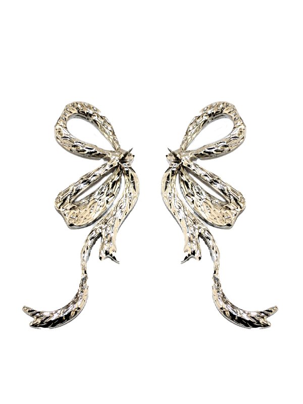 画像5: 【アクセサリー：ピアス】【ANGEL R/エンジェルアール】ラインストーンリボンモチーフ/ イヤリング/ ピアス[OF02]