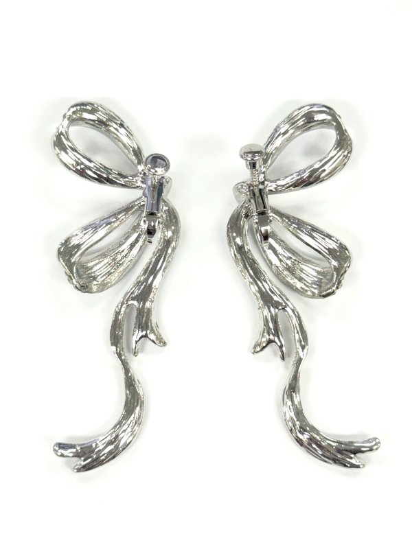 画像4: 【アクセサリー：ピアス】【ANGEL R/エンジェルアール】ラインストーンリボンモチーフ/ イヤリング/ ピアス[OF02]