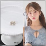 【アクセサリー：ピアス】サークルビジューピアス【Fサイズ/1カラー】[OF02]