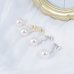 画像2: ビッグパールチェーンピアス【アクセサリー：ピアス】【Fサイズ/2カラー】[OF02]  (2)
