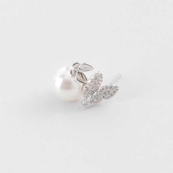 画像4: 【アクセサリー：ピアス】ビジューバタフライ大粒パールピアス【Fサイズ/1カラー】[OF02]