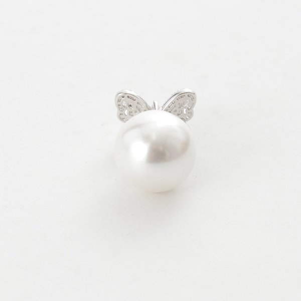 画像4: 【アクセサリー：ピアス】バタフライ大粒パールピアス【1カラー】[OF02]
