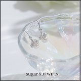 【アクセサリー：ピアス】ビジューフラワーパールピアス【Fサイズ/1カラー】[OF02]