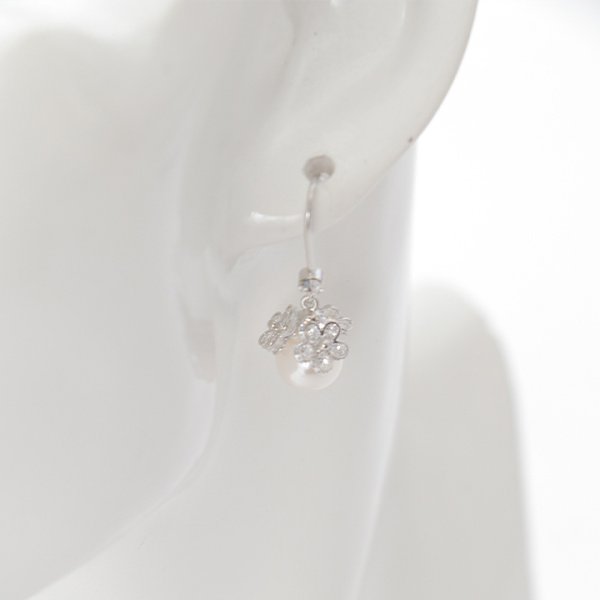 画像3: 【アクセサリー：ピアス】ビジューフラワーパールピアス【Fサイズ/1カラー】[OF02]