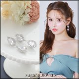 【アクセサリー：ピアス】シルバービジュー2連ピアス【1サイズ/1カラー】[OF2]
