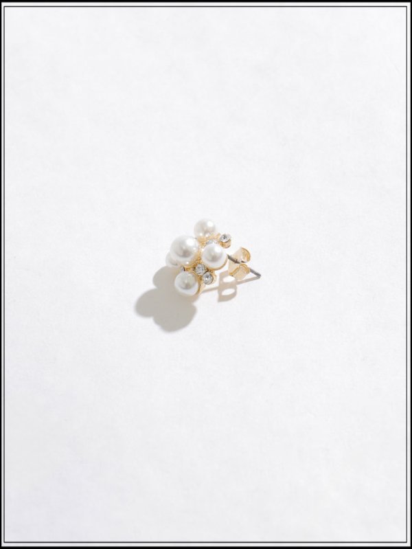 画像3: 【ピアス】ゴールド大粒パールビジューピアス【YN】【Fサイズ/1カラー】[OF02] PI130