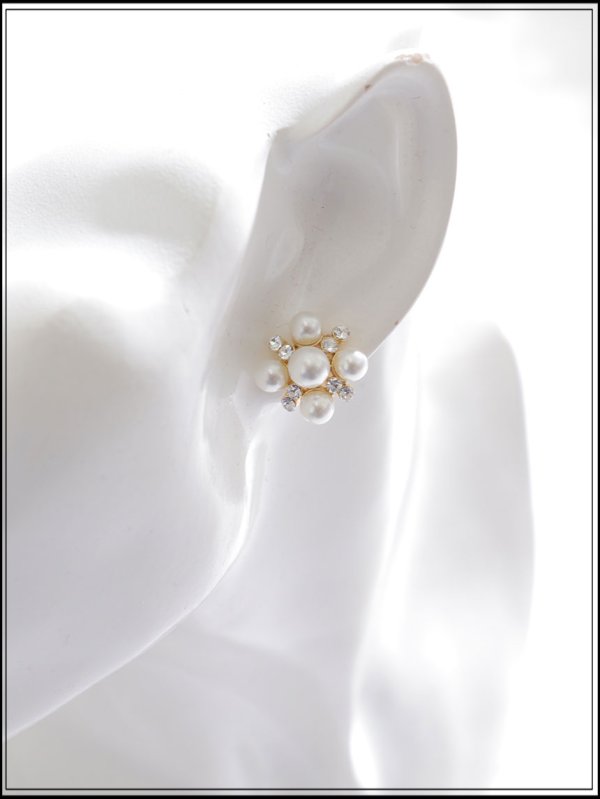 画像4: 【ピアス】ゴールド大粒パールビジューピアス【YN】【Fサイズ/1カラー】[OF02] PI130