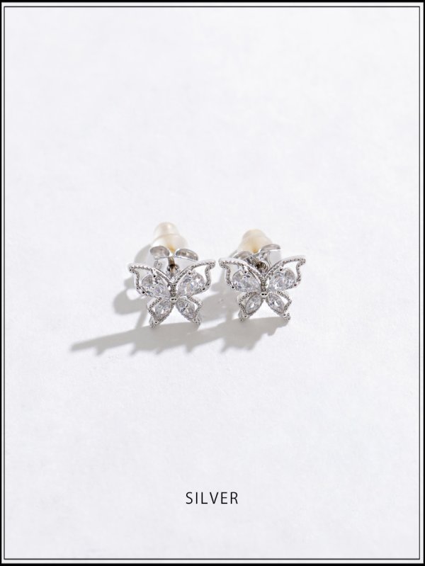 画像2: 【ピアス】バタフライビジューピアス【Fサイズ/1カラー】[OF02]