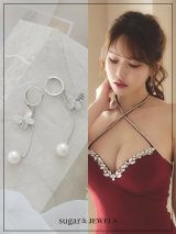 【ピアス】バタフライパールロングピアス【Fサイズ/1カラー】[OF08]