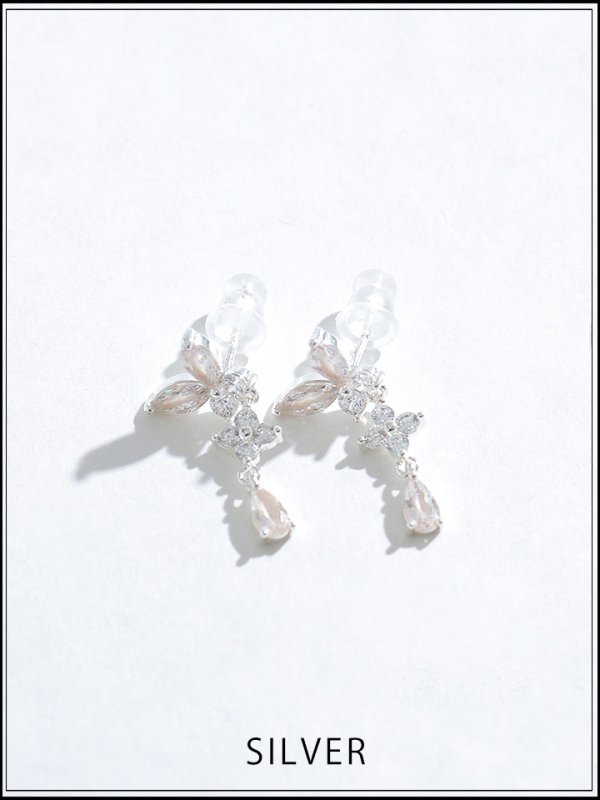 画像2: 【ピアス】バタフライストーンピアス【Fサイズ/1カラー】[OF02]