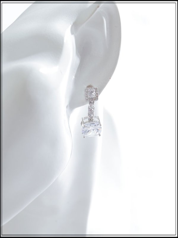 画像4: 【ピアス】スクエアストーンチェーンピアス【Fサイズ/2カラー】[OF02]【YN】