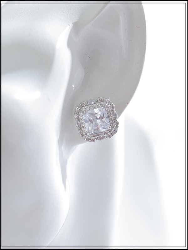 画像4: 【ピアス】スクエアストーンピアス【Fサイズ/1カラー】[OF02]