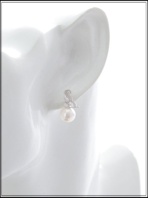 画像3: 【ピアス】バタフライモチーフパールピアス【Fサイズ/1カラー】[OF03]