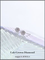 【ラボグロウン ダイヤモンド】ダイヤモンドスタッズピアス【Fサイズ/1カラー】[OF09] 