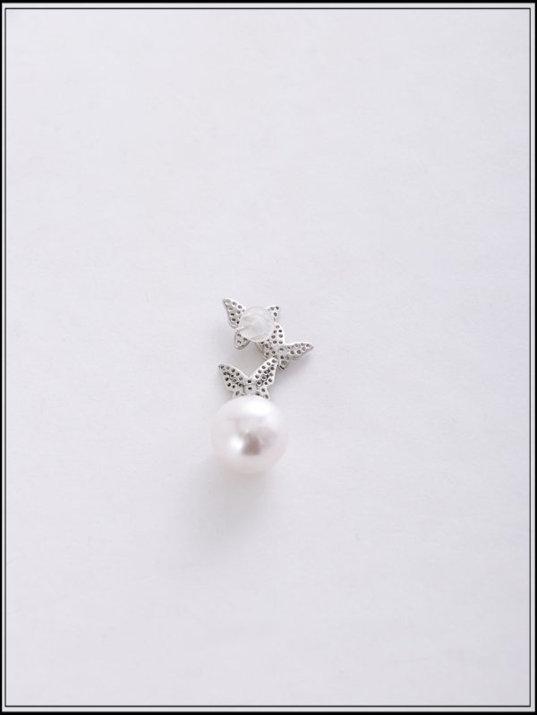 画像3: 【ピアス】バタフライビジューパールピアス【Fサイズ/1カラー】[OF02] 