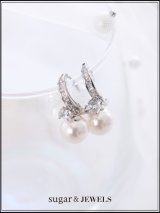 【ピアス】パールビジューリングピアス【Fサイズ/1カラー】[OF02]