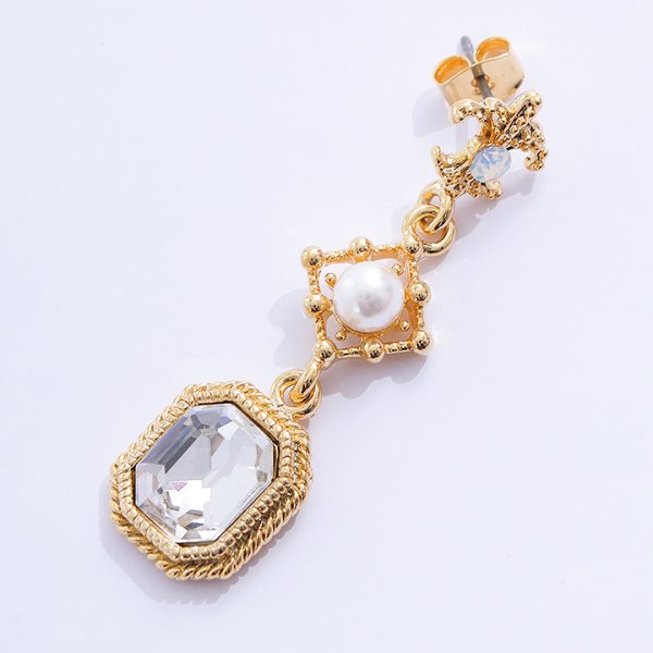 画像6: 【アクセサリー:ピアス】スクエアドロップパールピアス【2カラー】【OF02】